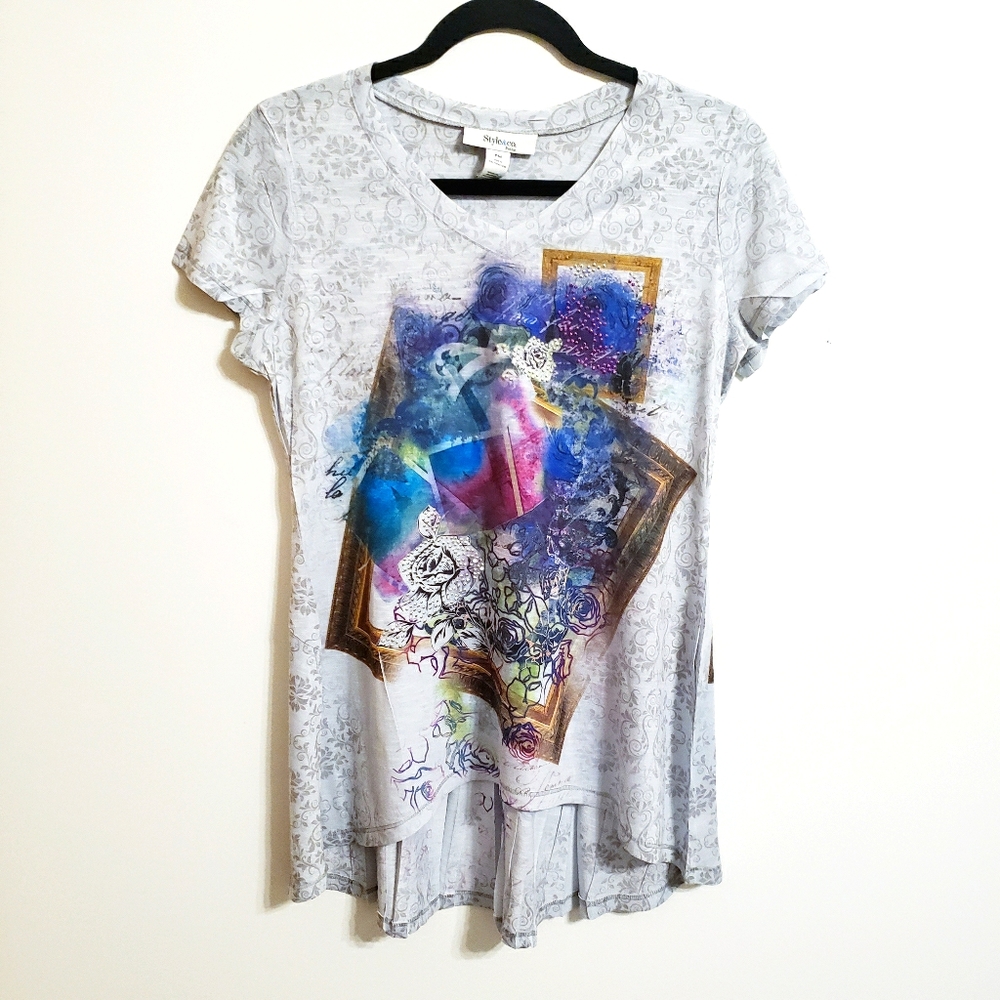 Style & Co. Petite Hi/Low Top...PM
